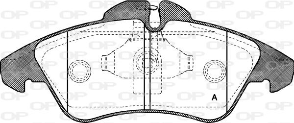 Open Parts BPA0578.00 - Гальмівні колодки, дискові гальма autozip.com.ua