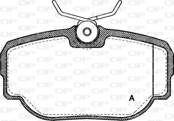 Open Parts BPA0577.00 - Гальмівні колодки, дискові гальма autozip.com.ua