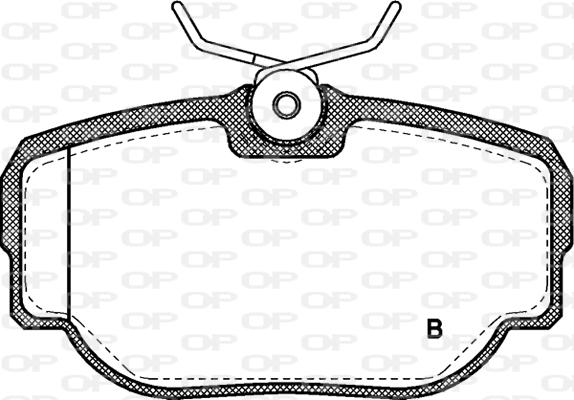 Open Parts BPA0577.00 - Гальмівні колодки, дискові гальма autozip.com.ua