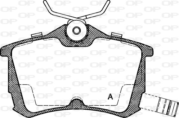 Open Parts BPA0695.02 - Гальмівні колодки, дискові гальма autozip.com.ua