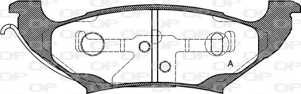 Open Parts BPA0690.10 - Гальмівні колодки, дискові гальма autozip.com.ua