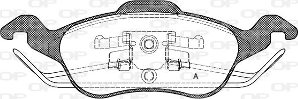 Open Parts BPA0691.00 - Гальмівні колодки, дискові гальма autozip.com.ua