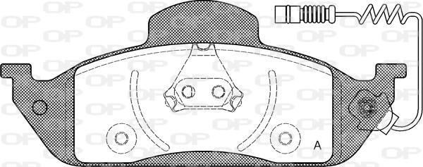 Open Parts BPA0697.01 - Гальмівні колодки, дискові гальма autozip.com.ua