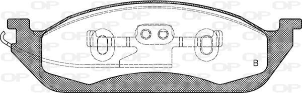 Open Parts BPA0697.01 - Гальмівні колодки, дискові гальма autozip.com.ua
