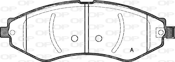 Open Parts BPA0645.22 - Гальмівні колодки, дискові гальма autozip.com.ua