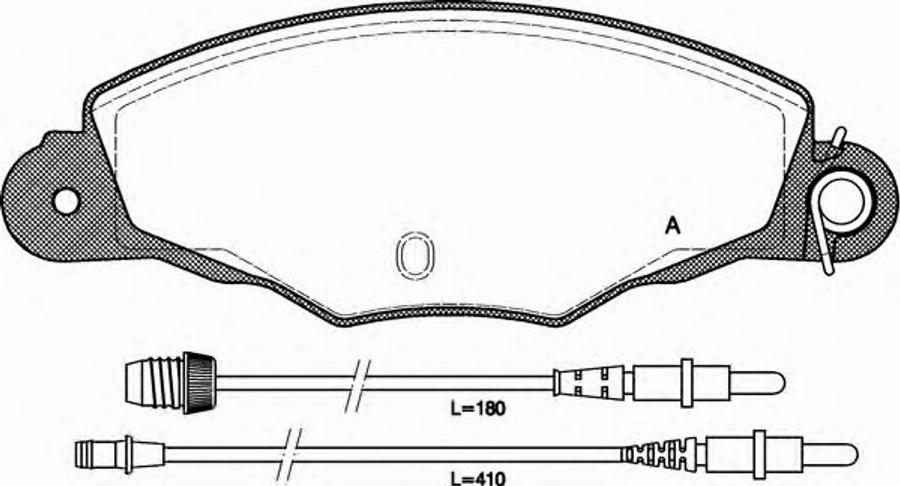 Open Parts BPA065904 - Гальмівні колодки, дискові гальма autozip.com.ua