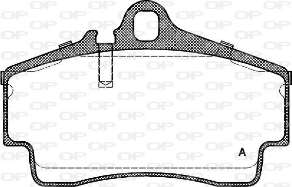 Open Parts BPA0654.00 - Гальмівні колодки, дискові гальма autozip.com.ua