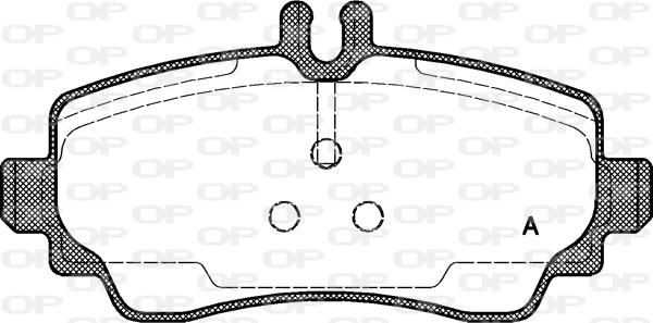 Open Parts BPA0650.00 - Гальмівні колодки, дискові гальма autozip.com.ua