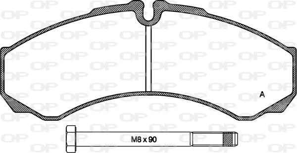 Open Parts BPA0651.00 - Гальмівні колодки, дискові гальма autozip.com.ua