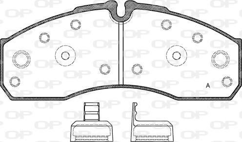 Open Parts BPA0651.30 - Гальмівні колодки, дискові гальма autozip.com.ua