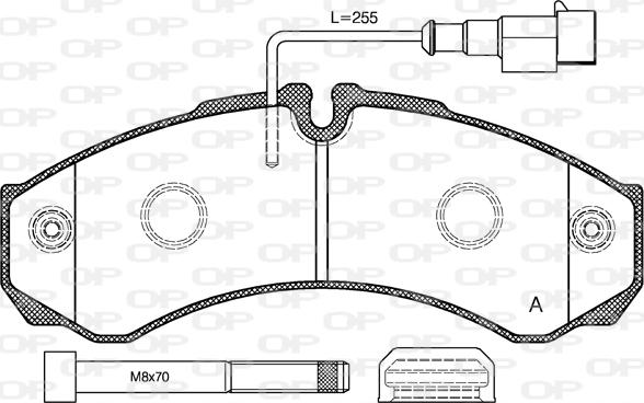 Open Parts BPA0651.32 - Гальмівні колодки, дискові гальма autozip.com.ua