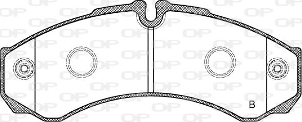 Open Parts BPA0651.32 - Гальмівні колодки, дискові гальма autozip.com.ua