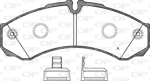 Open Parts BPA0651.20 - Гальмівні колодки, дискові гальма autozip.com.ua