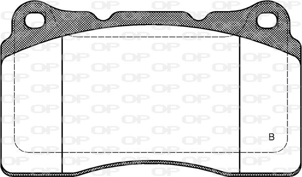 Open Parts BPA0666.51 - Гальмівні колодки, дискові гальма autozip.com.ua