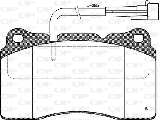 Open Parts BPA0666.02 - Гальмівні колодки, дискові гальма autozip.com.ua