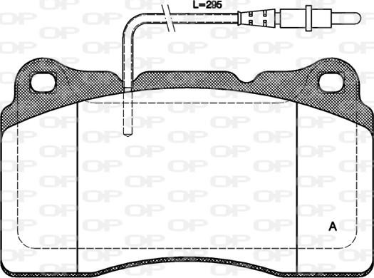 Open Parts BPA0666.14 - Гальмівні колодки, дискові гальма autozip.com.ua