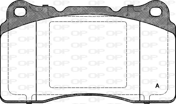 Open Parts BPA0666.10 - Гальмівні колодки, дискові гальма autozip.com.ua