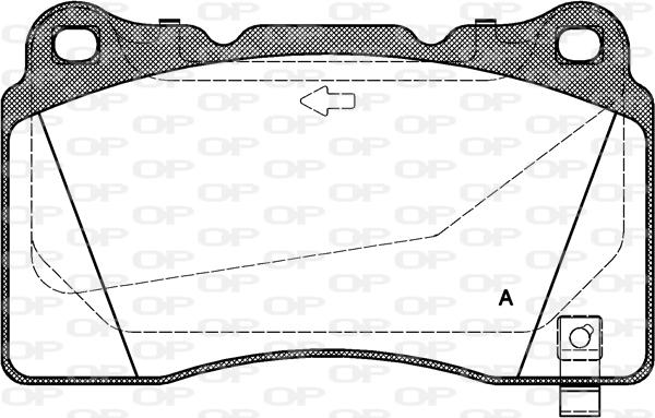 Open Parts BPA0666.32 - Гальмівні колодки, дискові гальма autozip.com.ua