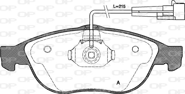 Open Parts BPA0660.02 - Гальмівні колодки, дискові гальма autozip.com.ua