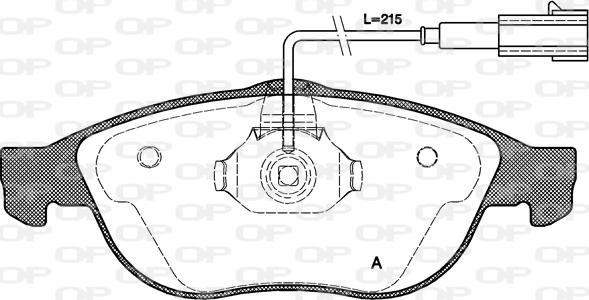 Open Parts BPA0660.11 - Гальмівні колодки, дискові гальма autozip.com.ua