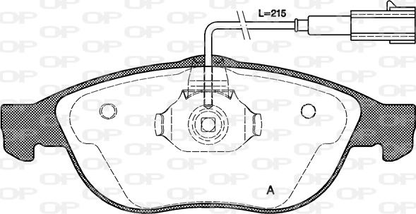 Open Parts BPA0660.22 - Гальмівні колодки, дискові гальма autozip.com.ua