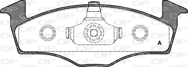 Open Parts BPA0609.10 - Гальмівні колодки, дискові гальма autozip.com.ua