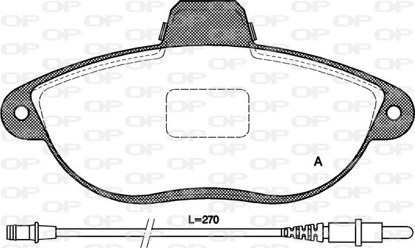 Open Parts BPA0602.02 - Гальмівні колодки, дискові гальма autozip.com.ua