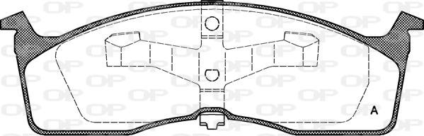 Open Parts BPA0610.00 - Гальмівні колодки, дискові гальма autozip.com.ua