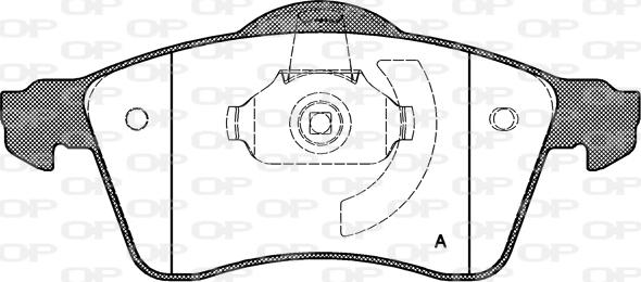 Open Parts BPA0618.00 - Гальмівні колодки, дискові гальма autozip.com.ua