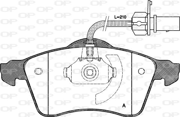 Open Parts BPA0618.01 - Гальмівні колодки, дискові гальма autozip.com.ua