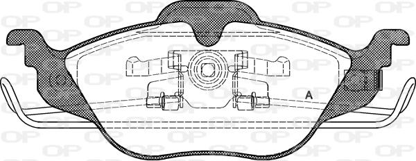 Open Parts BPA0684.02 - Гальмівні колодки, дискові гальма autozip.com.ua