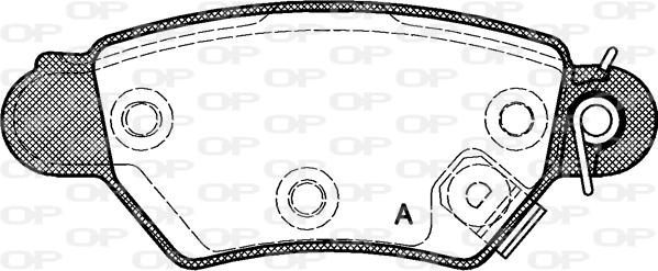 Open Parts BPA0685.02 - Гальмівні колодки, дискові гальма autozip.com.ua