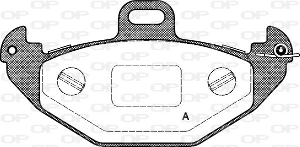 Open Parts BPA0686.00 - Гальмівні колодки, дискові гальма autozip.com.ua