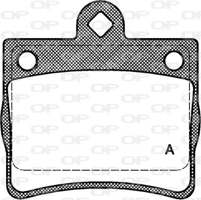 Open Parts BPA0630.00 - Гальмівні колодки, дискові гальма autozip.com.ua