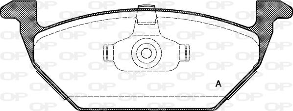 Open Parts BPA0633.00 - Гальмівні колодки, дискові гальма autozip.com.ua