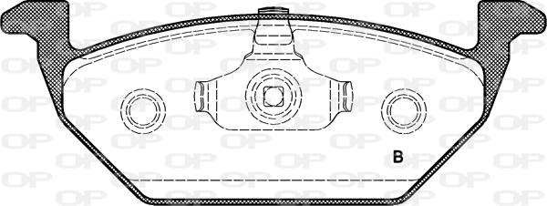 Open Parts BPA0633.20 - Гальмівні колодки, дискові гальма autozip.com.ua