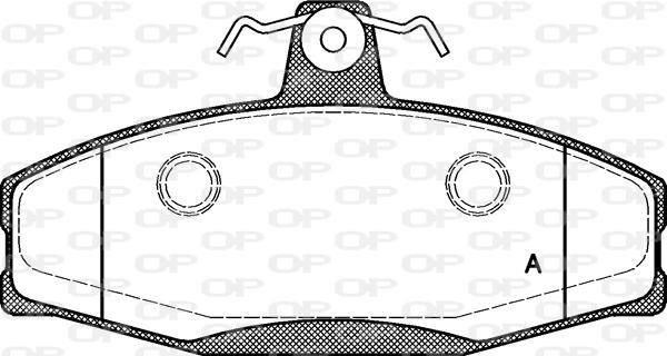 Open Parts BPA0620.20 - Гальмівні колодки, дискові гальма autozip.com.ua
