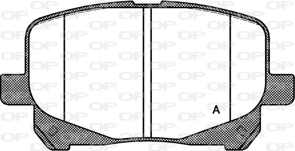 Open Parts BPA0621.10 - Гальмівні колодки, дискові гальма autozip.com.ua