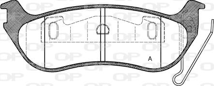 Open Parts BPA0628.12 - Гальмівні колодки, дискові гальма autozip.com.ua