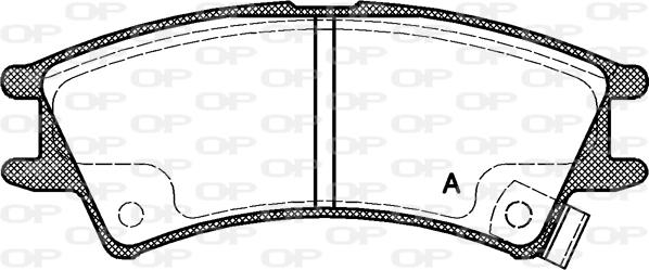 Open Parts BPA0675.02 - Гальмівні колодки, дискові гальма autozip.com.ua