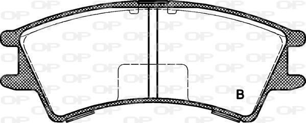 Open Parts BPA0675.02 - Гальмівні колодки, дискові гальма autozip.com.ua