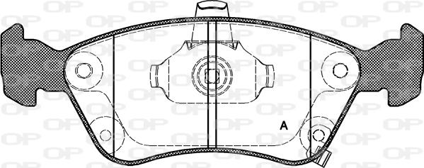 Open Parts BPA0676.02 - Гальмівні колодки, дискові гальма autozip.com.ua