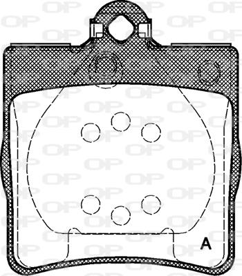 Open Parts BPA0678.00 - Гальмівні колодки, дискові гальма autozip.com.ua