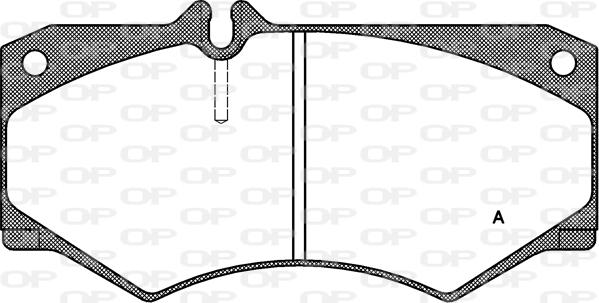 Open Parts BPA0047.30 - Гальмівні колодки, дискові гальма autozip.com.ua