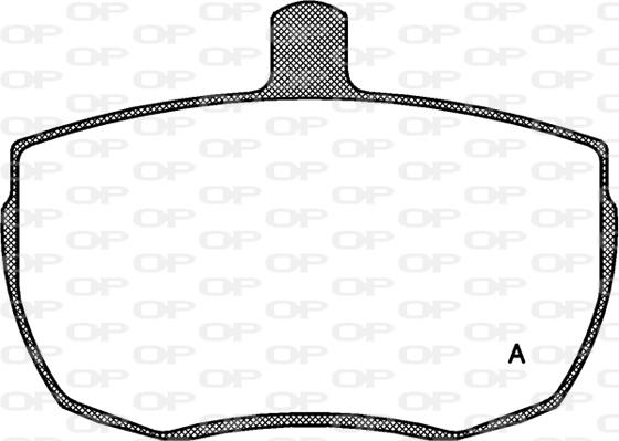 Open Parts BPA0056.00 - Гальмівні колодки, дискові гальма autozip.com.ua