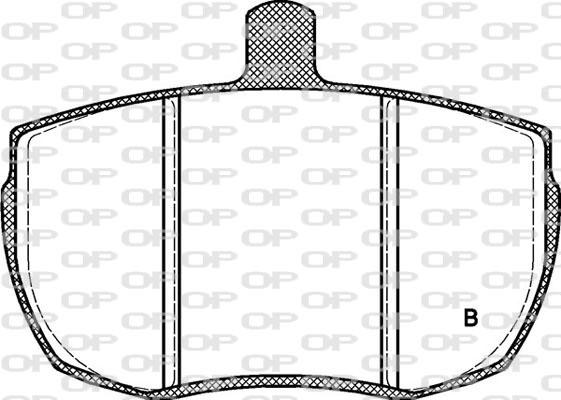 Open Parts BPA0056.11 - Гальмівні колодки, дискові гальма autozip.com.ua
