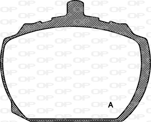 Open Parts BPA0058.10 - Гальмівні колодки, дискові гальма autozip.com.ua