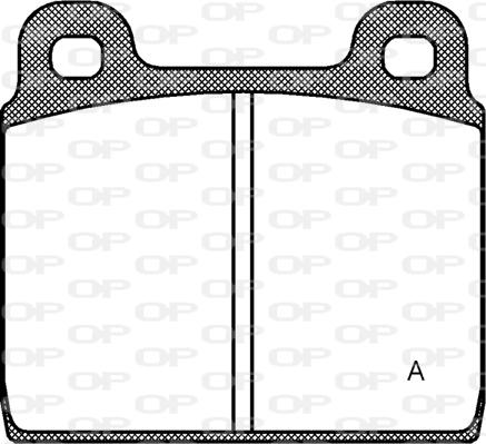 Open Parts BPA0002.20 - Гальмівні колодки, дискові гальма autozip.com.ua