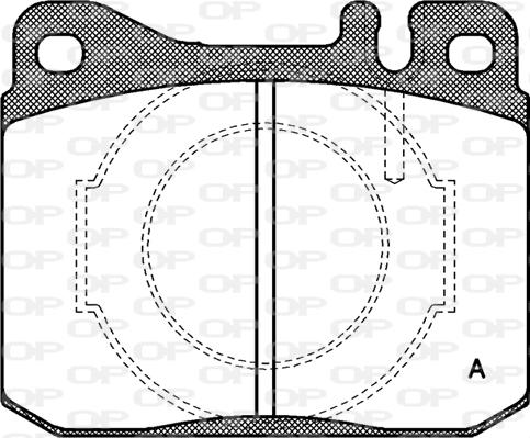 Open Parts BPA0010.40 - Гальмівні колодки, дискові гальма autozip.com.ua