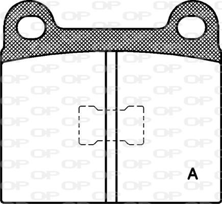 Open Parts BPA0017.00 - Гальмівні колодки, дискові гальма autozip.com.ua